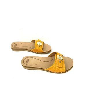 Dr. Scholl's Women's Originalist Slide Sandal Gold Yellow Size 9.5 M